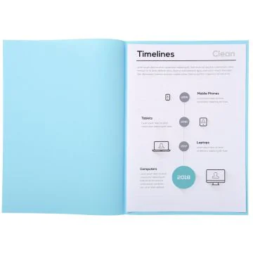Sous-chemises pour dossier A4 Bleu clair EXACOMPTA 850106E
