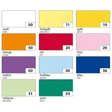 Papier Transparent - Orange - 505 x 700 mm : FOLIA Visuel