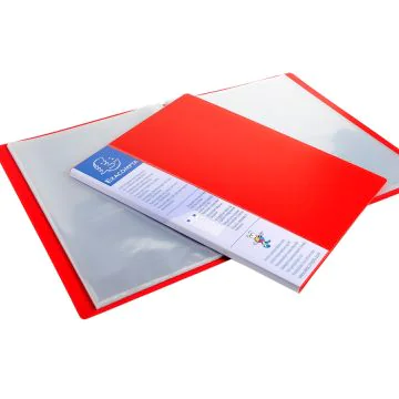 88205E Protège-documents de 40 vues - Rouge EXACOMPTA Ouvert