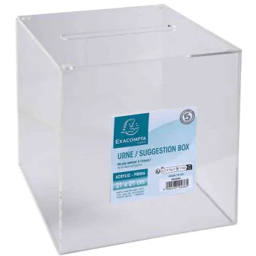 Urne transparente - 210 x 210 mm - Cristal : EXACOMPTA Office image