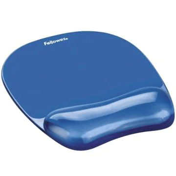 Photo Tapis de souris avec repose-poignet Gel Cristal - Bleu Fellowes 9114120 Image