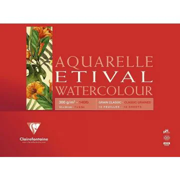 Bloc aquarelle A5 - 148 x 210 mm : CLAIREFONTAINE Etival image