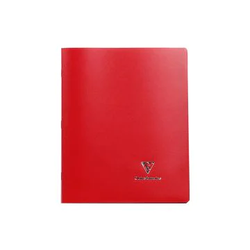 CLAIREFONTAINE 981414C : Cahier Koverbook - POLYPRO - 96 pages à grands carreaux - 240 x 320 mm - rouge