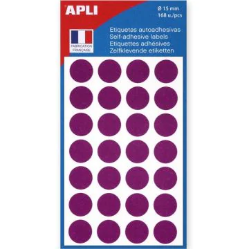 AGIPA Apli Pastilles adhésives 15 mm - Violet 111846