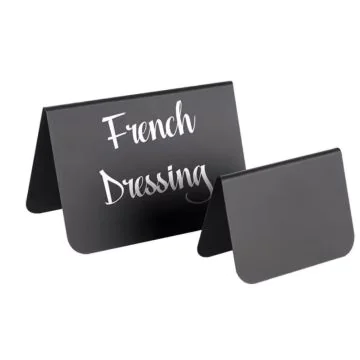 Présentoir de table en PVC - 75 x 35 x 50 mm - Noir - Lot de 10 : APS image