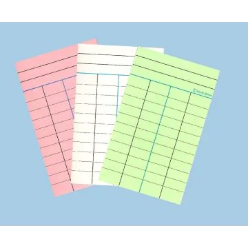 Fiches Bibliothèques - Vert - 4 Colonnes ELVE B754V Fournitures image