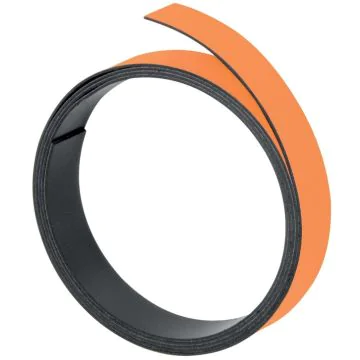 Bande magnétique - 10 mm x 1 m - Orange FRANKEN