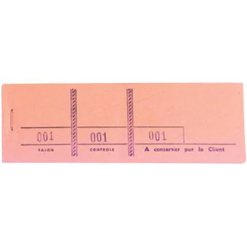 Passe-partout Rose Carnet de tickets Coupon Modèle