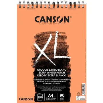 Bloc pour Croquis A4 - XL Extra blanc CANSON image