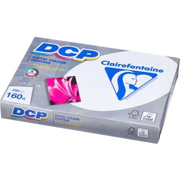 Ramette de papier de 250 feuilles A4 DCP - 160 g - Blanc : CLAIREFONTAINE Visuel