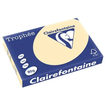 Ramette de papier Trophée de 500 feuilles A3 - Chamois : CLAIREFONTAINE Photo