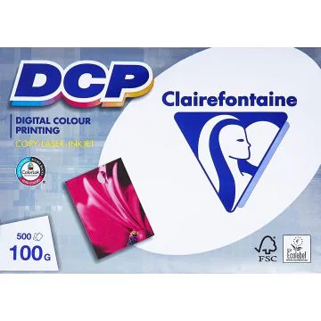 Ramette de papier de 500 feuilles A4 DCP - Blanc : CLAIREFONTAINE Visuel