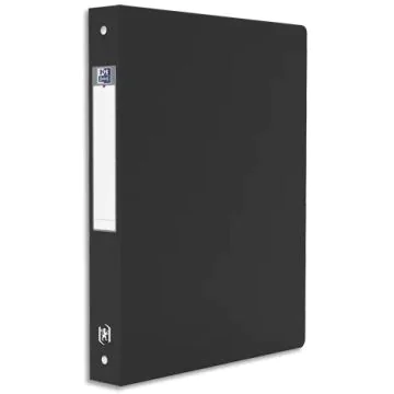 Classeur souple - 4 anneaux de 40 mm - Noir : OXFORD Memphis Image