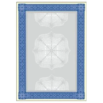 SIGEL : Lot de 20 feuilles de papier - Cadre bleu DP490