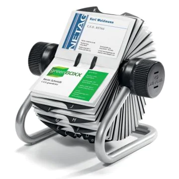 Fichier rotatif pour cartes de Visite - VISIFIX Argent : DURABLE Visuel