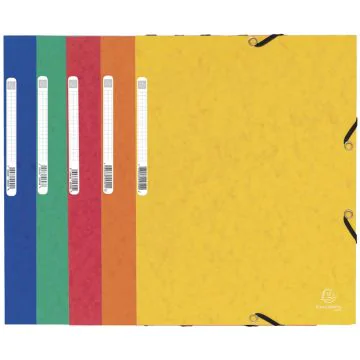 Chemise à élastiques 3 rabats - Assortiment : EXACOMPTA Carte lustrée Modèle