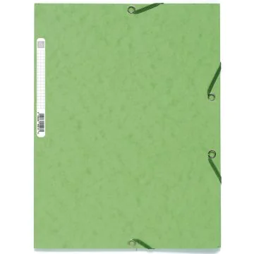 Chemise à élastiques 3 rabats Carte lustrée - Vert tilleul : EXACOMPTA Image