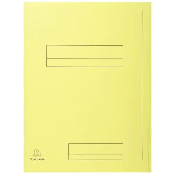 Lot de 50 Chemises rigides imprimées - Jaune EXACOMPTA Super 210 Image