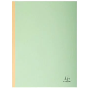 EXACOMPTA : Chemises à soufflet dos toilé - Vert pré (Papier recyclé)