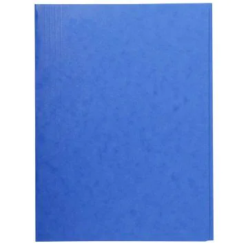 Chemise en carte lustrée à 3 rabats - Bleu : EXACOMPTA