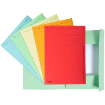 EXACOMPTA : Chemises imprimées à 3 rabats - 245 x 350 mm - Assortiment 449000E