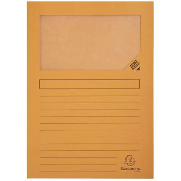 Lot de 100 Chemises à fenêtre - Orange : EXACOMPTA Forever Image