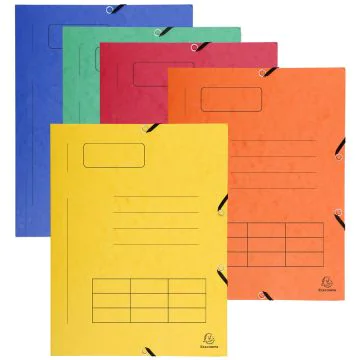 Chemise imprimée à élastiques - Couleurs assorties : EXACOMPTA Modèle