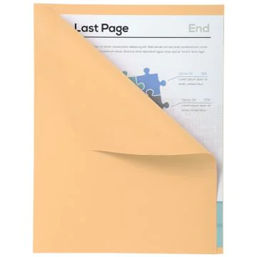 Lot de 100 Chemises A4 à bord décalé - Bulle EXACOMPTA Forever 180 Visuel