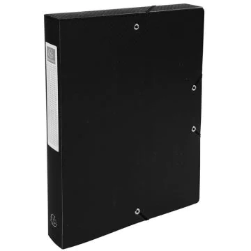 Boîte de classement en PP - Dos 40 mm - Noir : EXACOMPTA image