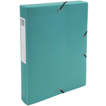 EXACOMPTA : Boîtes de classement PP Exabox  - Dos 40 mm - Vert fermée