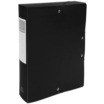 Boîte de classement en PP - Dos 60 mm - Noir : EXACOMPTA image