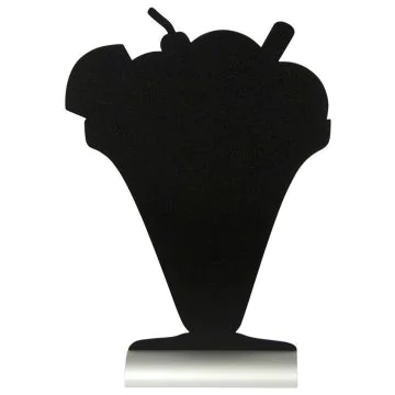 Ardoise de Table - Forme Coupe de Glaces : SECURIT Silhouette (FBTA-Icecream)