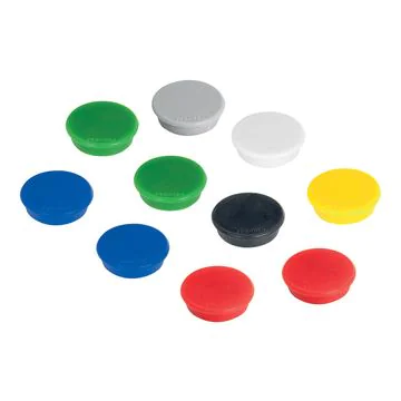 FRANKEN : Lot de 10 aimants ronds - 13 mm - Assortiment
