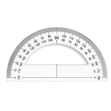 Rapporteur géométrique plastique - 180 degrés WONDAY (FTE850062) Image