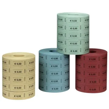 HERLITZ Rouleaux de 1000 tickets - valeur 0.50 euro