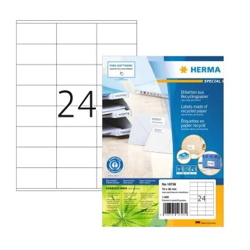 Étiquettes Adresses blanches - 38,1 x 21,2 mm : HERMA 4254