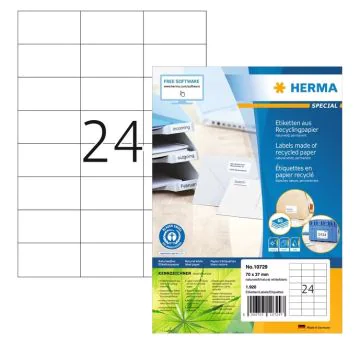 Étiquettes Adresses blanches - 38,1 x 21,2 mm : HERMA 4254