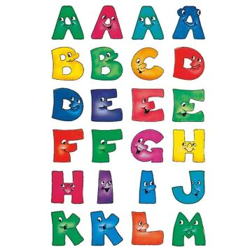 4194 HERMA : Lettres de couleurs autocollantes A à Z - 20 mm