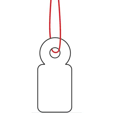 HERMA  : Lot de 1000 étiquettes à trou et ficelle 6919 - 10 x 22 mm (Affichage de prix)