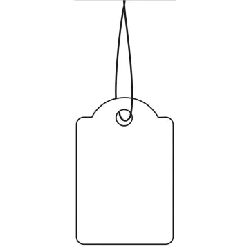 HERMA  : Lot de 1000 étiquettes à trou et ficelle 6915 - 25 x 38 mm (Affichage de prix)