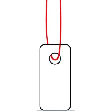 HERMA  : Lot de 1000 étiquettes à trou et ficelle 6901 - 7 x 15 mm (Affichage de prix)