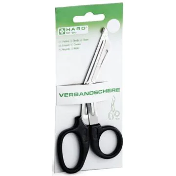 Photo Ciseaux à pansements - 150 mm - Noir HARO