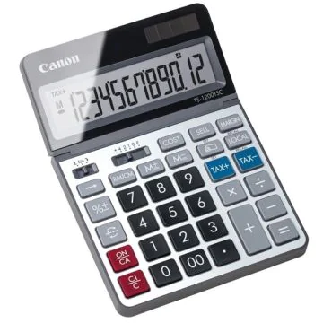 Photo Calculatrice de bureau solaire - 12 chiffres CANON TS-1200 TSC