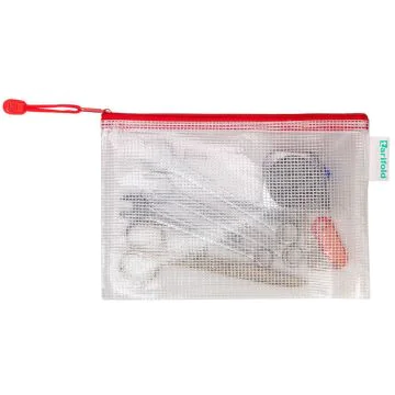 Photo Sac à fermeture éclair A5 - 235 x 165 mm - Rouge TARIFOLD