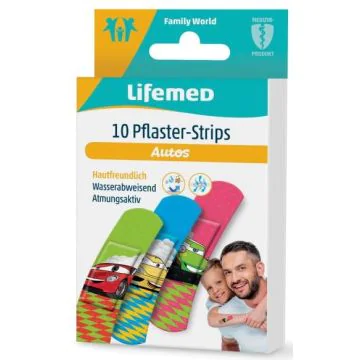 Image Pansements pour enfants - 60 x 17 mm - Voitures LIFEMED