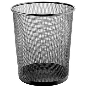 Corbeille à Papier 23 litres en métal - Noir HELIT The circle network