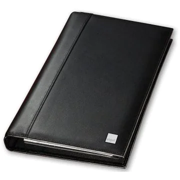 Photo Classeur à anneaux pour 160 cartes - Cuir noir SIGEL Torino