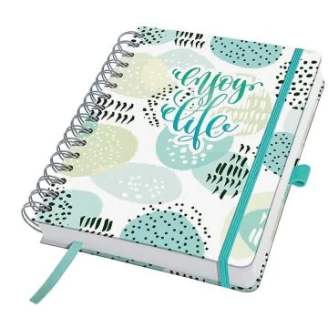 Agenda à spirale - Journalier - Mint Inspiration : SIGEL BuJo Jolie image