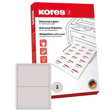 Étiquettes adhésives blanches A5 - 210 x 148 mm KORES L210148