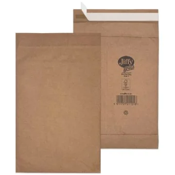 Pochettes d'expédition matelassées JIFFY - 170 x 235 mm : MAIL MEDIA Lot de 100 Visuel